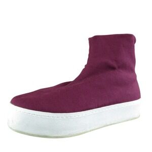 Opening Ceremony Women Sneaker Shoes Size 37 Medium Burgundy Fabric Pull On